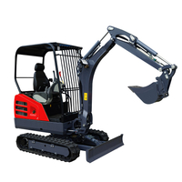 Rops cabin 1.8 Ton Backhoe Mini Excavator For Earth-moving Equipment