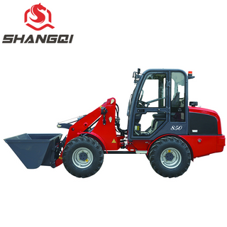 Small Wheel Loader with Log Forks for Manufacturing Plant